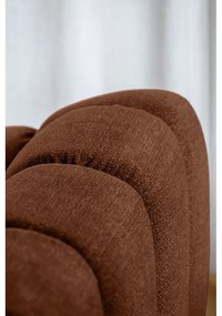 Terrakotta színű sarokkanapé (bal oldali-L alakú) Shell – Miuform