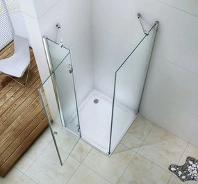 Mexen Roma zuhanykabin 105x50cm, 6mm üveg, króm profil-átlátszó üveg, 854-105-050-01-00