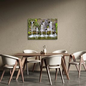 Kép - Kőfal, Hamburg, Németország (üvegen) (70x50 cm)