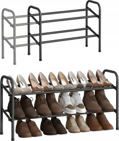 4CONVY Cipősszekrény Fém polc Fém állvány Kihúzható könyvespolc