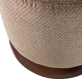 Világosbarna buklé puff Islen – WOOOD