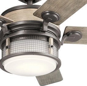 KICHLER KLFAHRENDALE60AVI AHRENDALE Ventilátoros lámpa Antik Szürke, Opál LED IP44