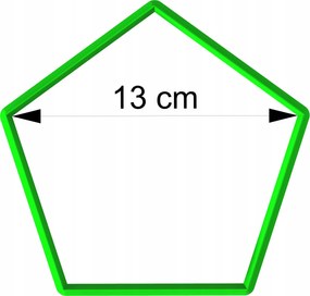 Forma LyukasztĂł MĂ©zeskalĂĄcs kiszĂșrĂł geometrikus figurĂĄk Ătszög 13cm