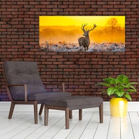 Kép - Szarvas napfelkeltekor (120x50 cm)