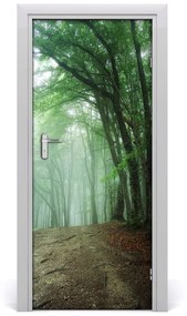 Ajtó tapéta Köd az erdőben 85x205 cm