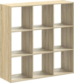 vidaXL sonoma tölgy színű szerelt fa könyvszekrény 102 x 32 x 102 cm