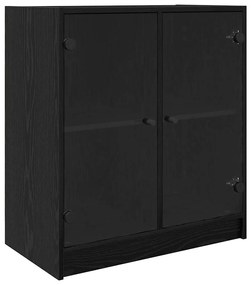 Oldalsó szekrény Fekete tölgy 68 x 37 x 75,5 cm Faanyag