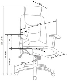 ORVI fekete irodai szék