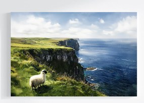 Vászonkép Canvas Tájkép Írország Tengerpart Sziklák Bárány Sziklák 120x80