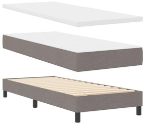 Boxspring Ágy Matrac 80x200 cm Taupe Szövet