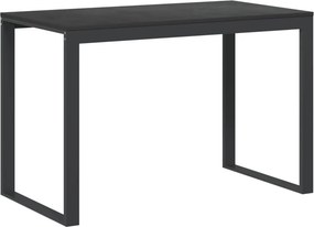 vidaXL fekete forgácslap számítógépasztal 110 x 60 x 73 cm