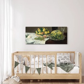 Kép - Edouard Manet, Still Life with Melon and Peaches, reprodukciók (120x50 cm)