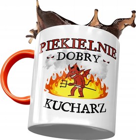 Narancssárga bögre Szakácsnak Pokolian Jó Nyomtatott Fotóval