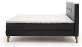 Antracitszürke boxspring ágy 180x200 cm Stockholm – Meise Möbel