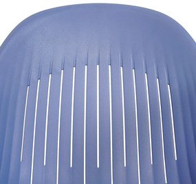 Ballena műanyag kerti szék fém lábbal, kék
