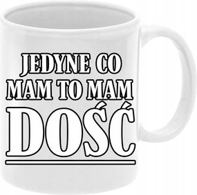 Nyomott mintás bögre Az egyetlen dolog, amim van, az, hogy elegem van a karácsonyi ajándékból