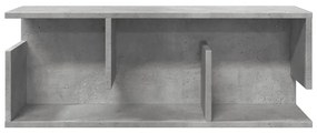 betonszürke szerelt fa faliszekrény 80 x 20 x 30 cm
