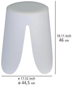 WENKO 26086100 - COMISO ülőke, 44,5 x 46 cm, fehér