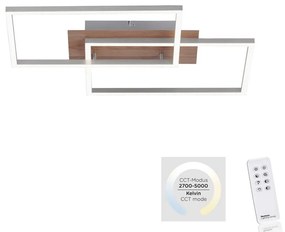 Leuchten Direkt 14018-78 - LED Dimmelhető lámpa IVEN 2xLED/15W/230V + távirányító