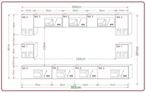 PRINCE CONCEPT AN1 MAGASFÉNYŰ FEkete NAPPALI BÚTOR