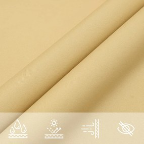 homokszínű 100% oxford szövet napvitorla 4,5x4,5 m
