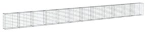 horganyzott vas gabion kosár fedéllel 1200 x 50 x 100 cm