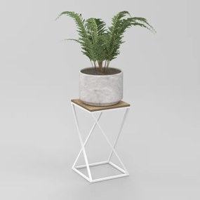 Virágállvány 40x24 cm fehér