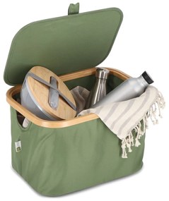 Összecsukható kosár NOLVIO 25 L, zöld