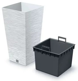 FURU SQUARE virágtartó 29,5 cm, fehér, 29,5 cm