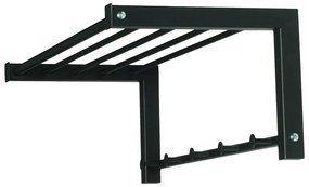 Fekete fém fali fogas 78,5 cm Bergum – Spinder Design