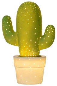 Lucide Lucide 13513/01/33 - Asztali lámpa CACTUS 1xE14/25W/230V zöld LC1163