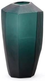 Petróleum színű üveg váza (magasság 45 cm) Geonix – Kave Home