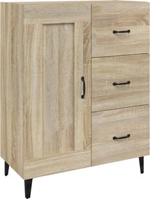 vidaXL sonoma tölgy színű szerelt fa tálalószekrény 69,5 x 34 x 90 cm