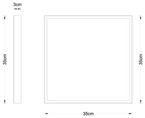 Globo 12382-22 - LED Mennyezeti lámpa TIBEY LED/22W/230V 35x35 cm