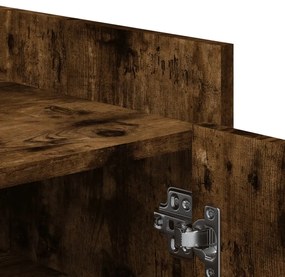 vidaXL füstös tölgy színű szerelt fa cipőszekrény 52 x 37,5 x 100 cm