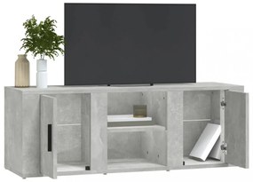 betonszürke szerelt fa TV-szekrény 100 x 31,5 x 35 cm