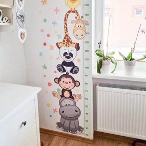 INSPIO Magasságmérő - Boldog állatkák 180cm