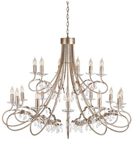 Elstead Lighting CHRISTINA CRT18-SIL-GOLD Csillár 18x60W/E14