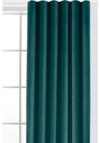 Petróleumkék bársony dimout (részleges sötétítő) függöny 265x250 cm Velto – Filumi