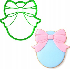 Húsvéti Forma Mézeskalács lyukasztó Húsvéti Tojás Masnival 10cm