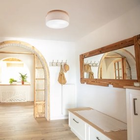 Brilagi - LED mennyezeti lámpa BELLADONNA 2xE27/15W/230V, 40 cm, bézs/dub