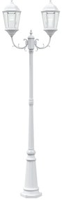 Kertvilágító 2-Lámpás E27 Fehér 235 cm Alumínium