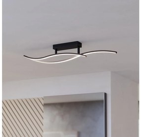 Eglo Eglo 901206 - LED Mennyezeti lĂĄmpa GRISOLIA LED/12W/230V 4000K fekete EG901206
