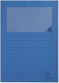 Mappa, ablakos, karton, EXACOMPTA Forever&amp;reg;, fényes kék (EX50102E)