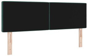 Fejtámla Kristálygombos Tűzött Sötét Zöld 160 cm Bársony
