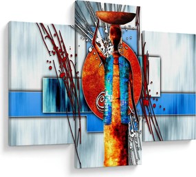 Egy ősi ember képének festménye (90x60 cm)
