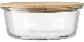 Florina Üvegdoboz bambusz fedéllel Clavato, 640 ml, L