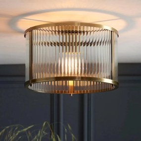 Endon glamour modern mennyezeti lámpa ridgeton antik sárgaréz átlátszó end106265