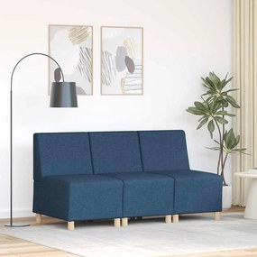 Karfa Nélküli Modularis Kanapé Egység 3 pcs Kék 55 x 74 x 82 cm