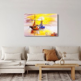 Kép - A csónak festménye (90x60 cm)
